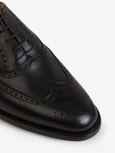 Shop Crockett & Jones Westgate Leather Shoes In Black