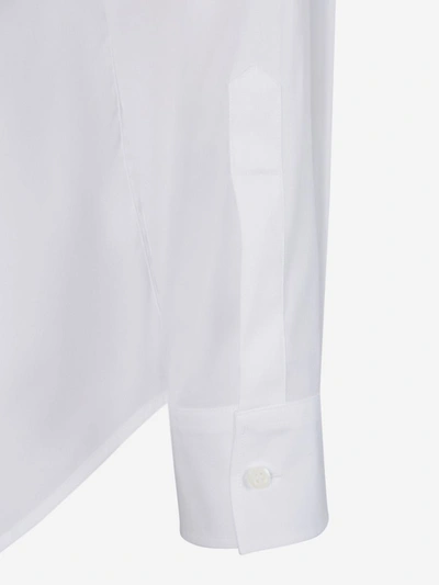 Shop Dsquared2 Cotton Poplin Shirt In Blanc