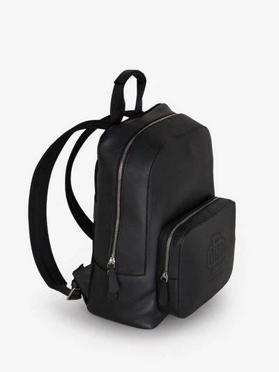 Shop Dsquared2 Logo Leather Backpack In Black