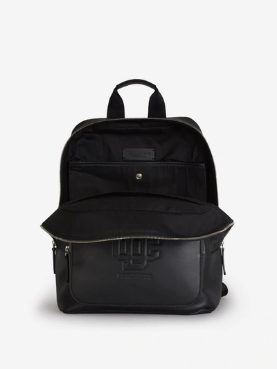 Shop Dsquared2 Logo Leather Backpack In Black