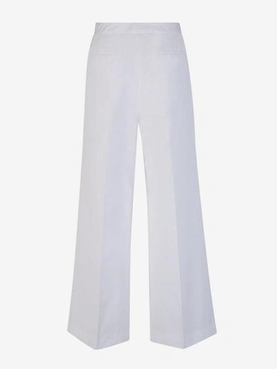 Shop Fabiana Filippi Cotton Formal Pants In Blanc