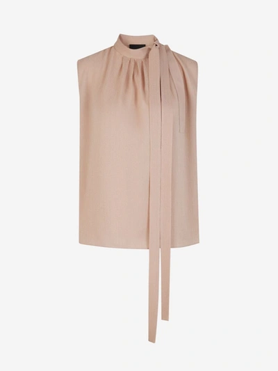 Shop Givenchy Bow 4g Top In Rosa Envellit