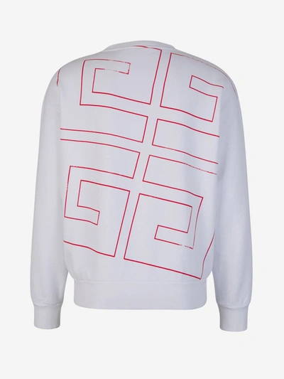 Shop Givenchy Crewneck 4g Sweatshirt In Blanc
