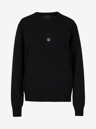 Shop Givenchy Logo Wool Sweater In Made Of A Wool And Cashmere Blend