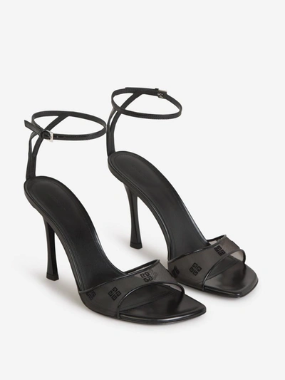 Shop Givenchy Logo Stitch Sandals In Negre