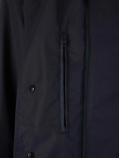 Shop Herno Combined Technical Jacket In Blau Nit