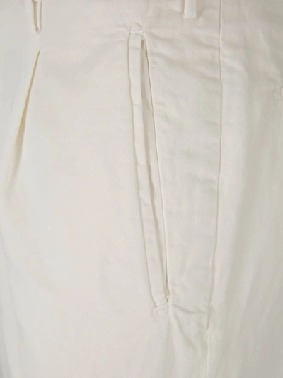 Shop Incotex Tapered Fit Formal Trousers In Blanc