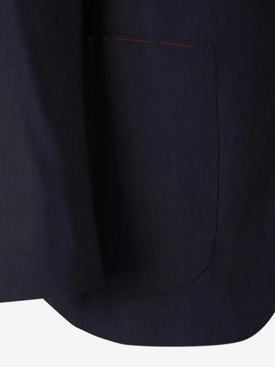 Shop Isaia Suit "gregory" In Wool In Charcoal Gray