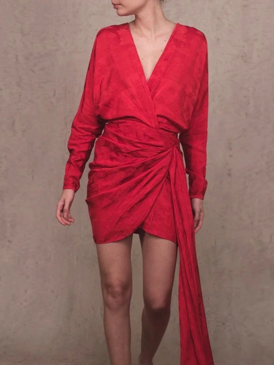 Shop Johanna Ortiz Scents Of Holi Dress In Red