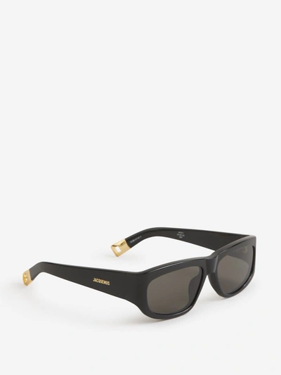 Shop Linda Farrow Rectangular Sunglasses In Negre