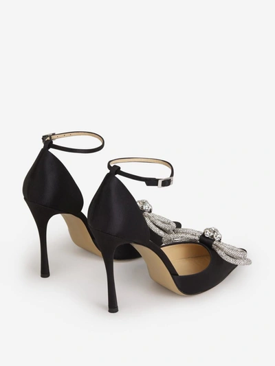 Shop Mach & Mach Bow Detail Sandals In Black