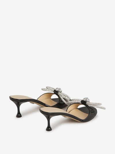 Shop Mach & Mach Double Bow Mules In Negre