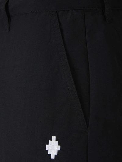 Shop Marcelo Burlon County Of Milan Cross Cargo Trousers In Black