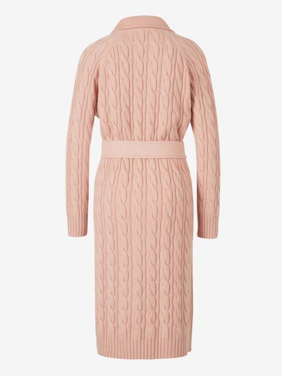 Shop Max Mara Cashmere Wool Coat In Antique Pink