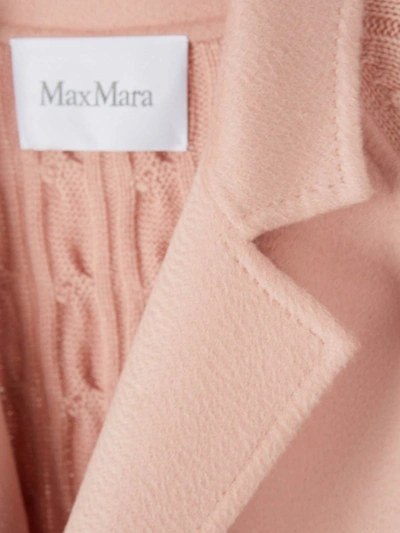 Shop Max Mara Cashmere Wool Coat In Antique Pink