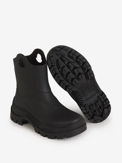 Shop Moncler Misty Rain Boots In Negre