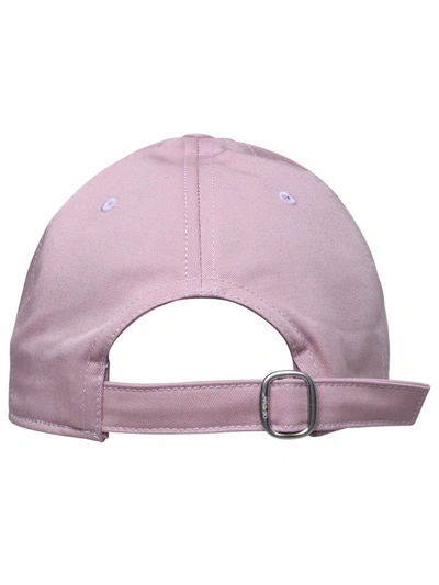 Shop Off-white Pink Cotton Hat In Lilla