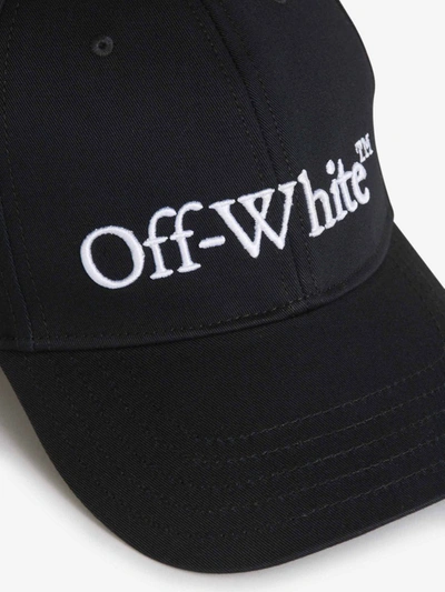 Shop Off-white Logo Cotton Cap In Negre