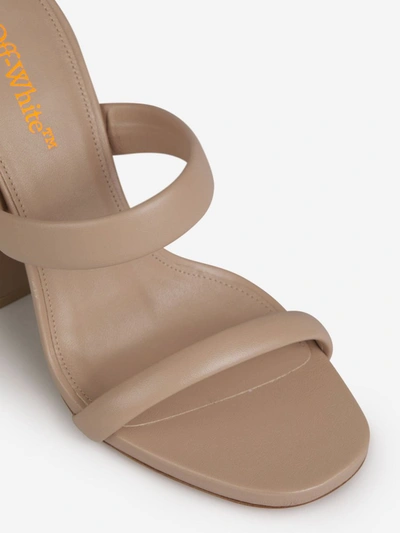 Shop Off-white Pop Bulky Mules In Taupe