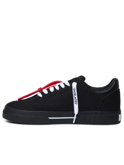 Shop Off-white 'new Vulcanized' Black Fabric Sneakers