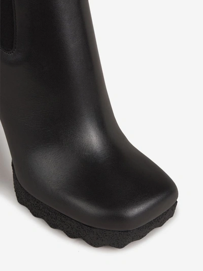 Shop Off-white Sponge Chelsea Boots In Black