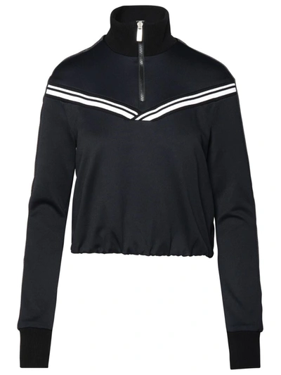 Shop Off-white Black Polyamide Blend Sporty Sweatshirt