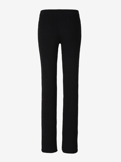 Shop Off-white Wool Knitted Pants In Black