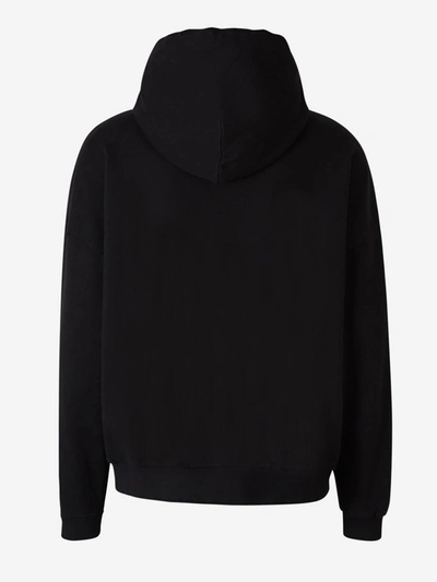Shop Palm Angels Embroidered Logo Hoodie In Black