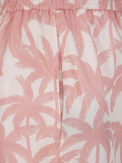 Shop Palm Angels Palm Trees Motif Swimsuit In Rosa Envellit