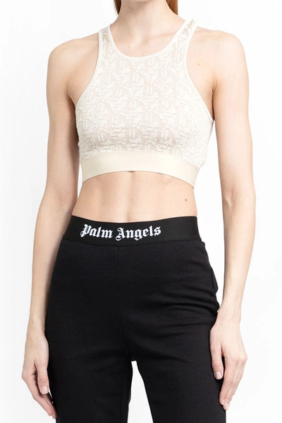 Shop Palm Angels Tops In Gold