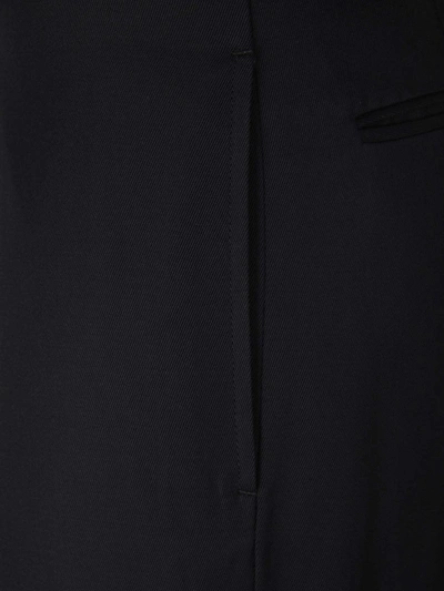 Shop Plan C Contrast Belt Pants In Black, Brown And Cream