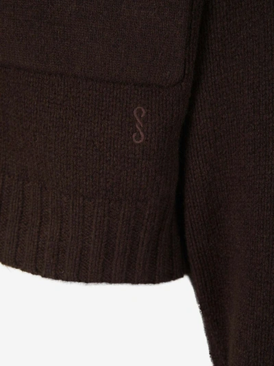 Shop Proenza Schouler Eco Cashmere Cardigan In Dark Brown