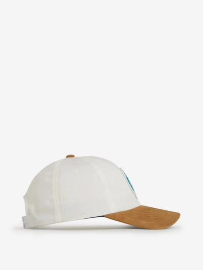Shop Rhude Patch Contrasts Cap In Blanc