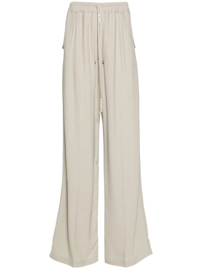 Shop Rick Owens Wide-leg Trousers In White