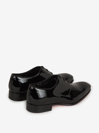 Shop Santoni Patent Leather Oxford Shoes In Black
