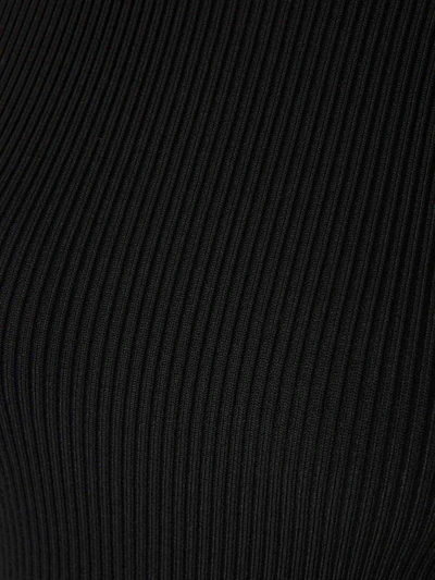 Shop Stella Mccartney Ribbed Knit Top In Black