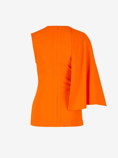 Shop Stella Mccartney Single Shoulder Top In Taronja