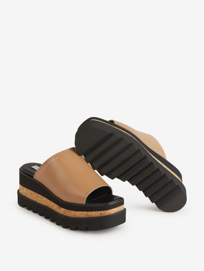 Shop Stella Mccartney Sneak-elyse Platform Sandals In Camel