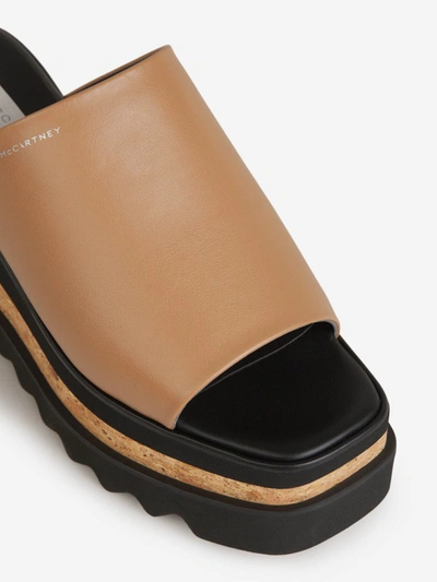 Shop Stella Mccartney Sneak-elyse Platform Sandals In Camel