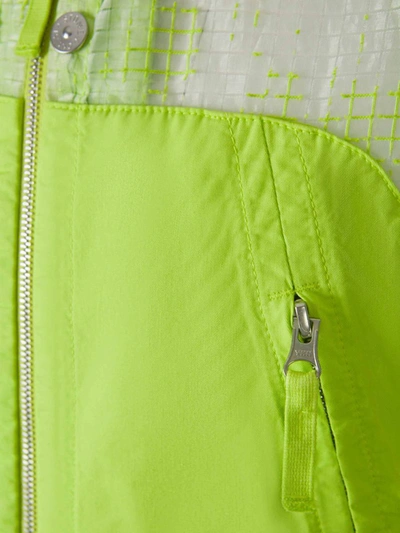 Shop Stone Island Shadow Project Mesh Panel Vest In Lime Green