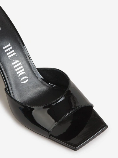 Shop Attico The  Mini Devon Patent Leather Mules In Negre