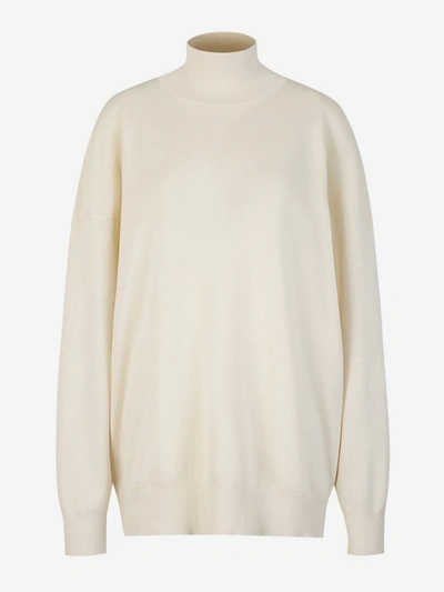 Shop The Row Plain Knit Sweater In Blanc