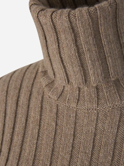 Shop The Row Ribbed Knit Sweater In Crema