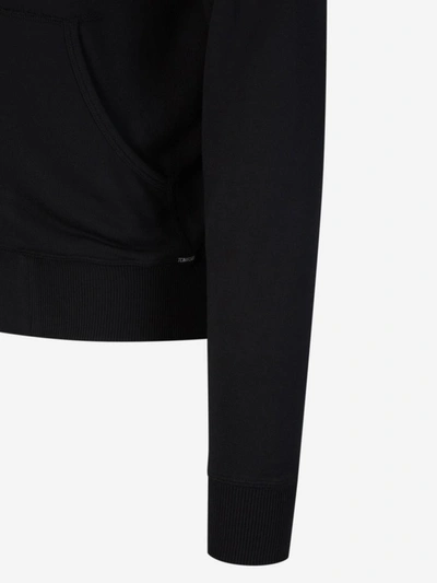 Shop Tom Ford Hood Zipper Sweatshirt In Negre