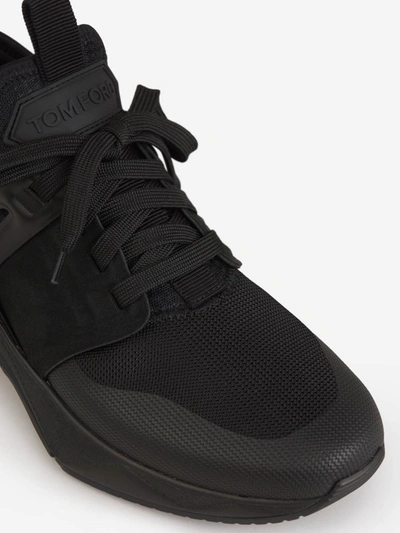 Shop Tom Ford Jago Neoprene Sneakers In Black