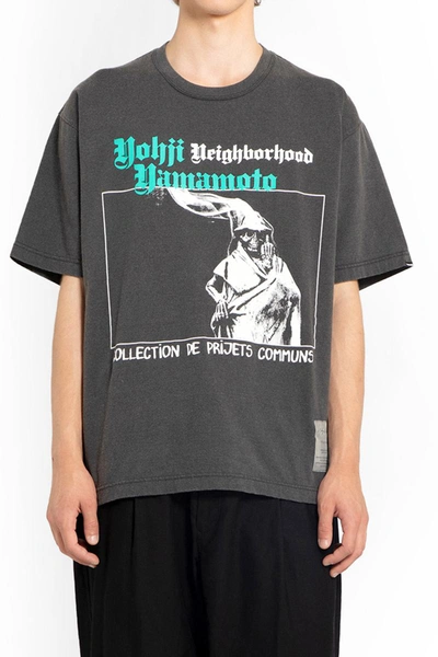 Shop Yohji Yamamoto T-shirts In Grey