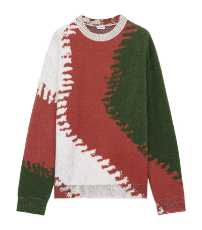 Shop Loewe Wool-blend Sweater In Multi