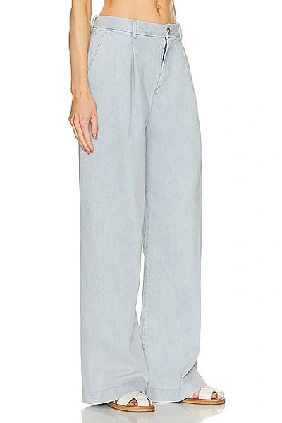 Shop Sprwmn Pleated Denim Trouser In Bruni