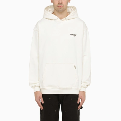 Shop Represent White Hoodie With Logo