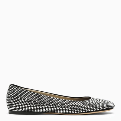 Shop Loewe | Ballerina Toy Black Leather And Rhinestones